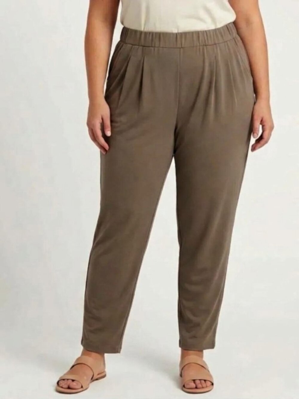 Rachel Zoe Olive Jersey  Lounge/Jogger Pant NEW- Sz. 1X